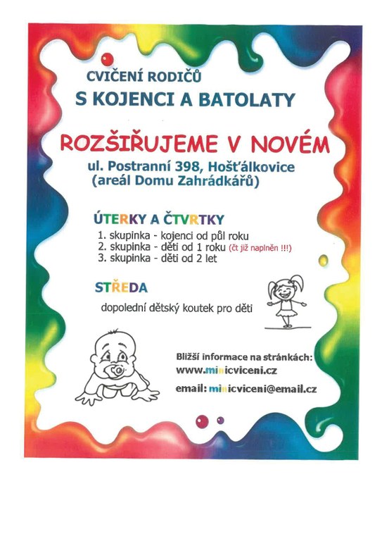CVIČENÍ RODIČŮ S KOJENCI A BATOLATY