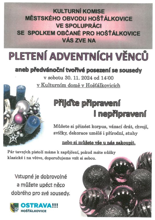 PLETENÍ ADVENTNĆH VĚNCŮ