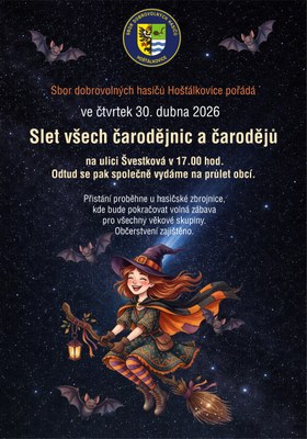 SLET ČARODĚJNIC A ČARODĚJŮ