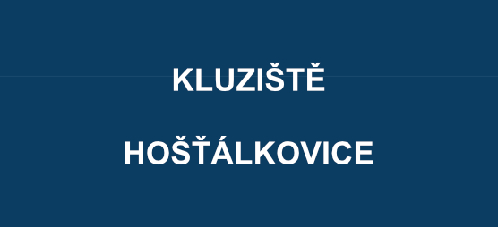 nápis na modré podkladu Kluziště Hošťálkovice